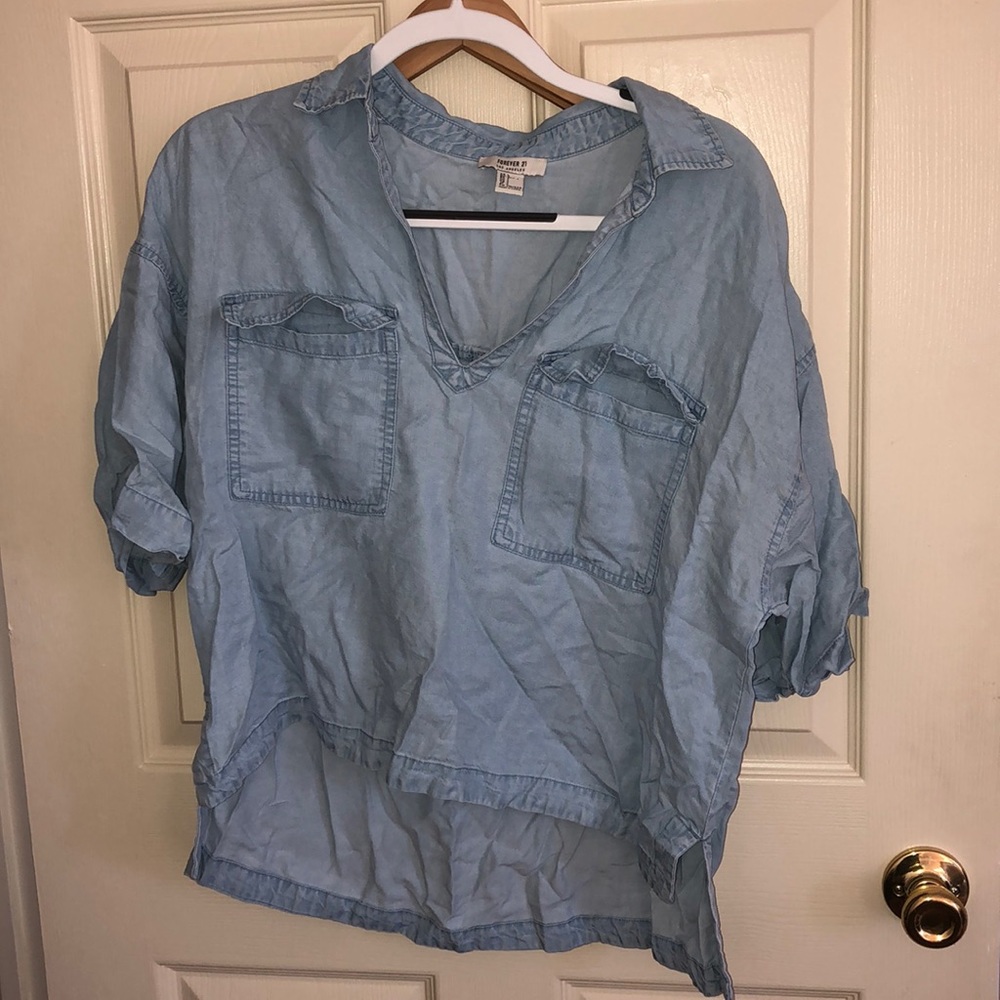 Forever 21 Denim Top